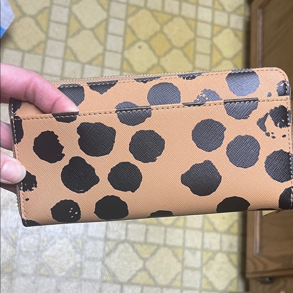 Like new Rebecca Minkoff Brown and Black Dot leather Wallet - Picture 3 of 16